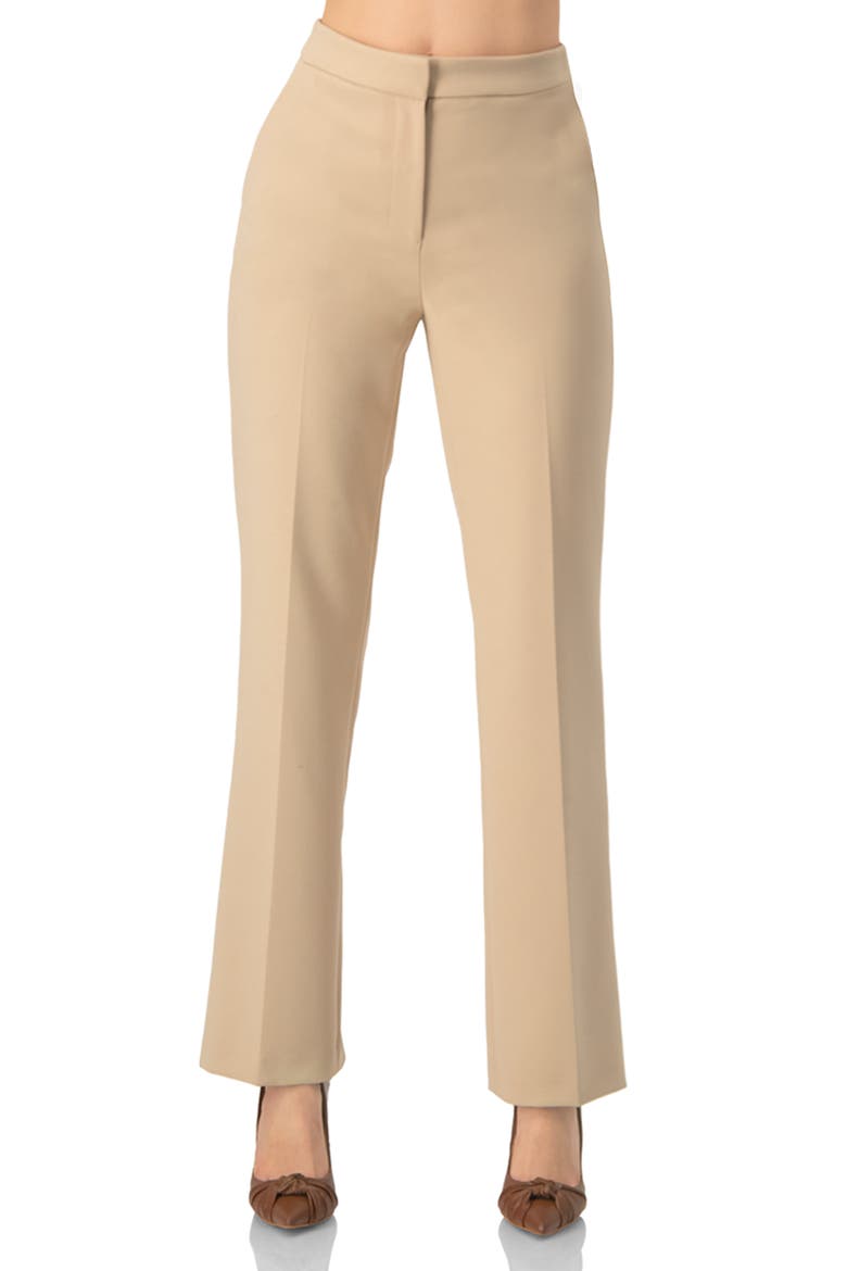 Beige Tailored Trousers, Main, color, Beige