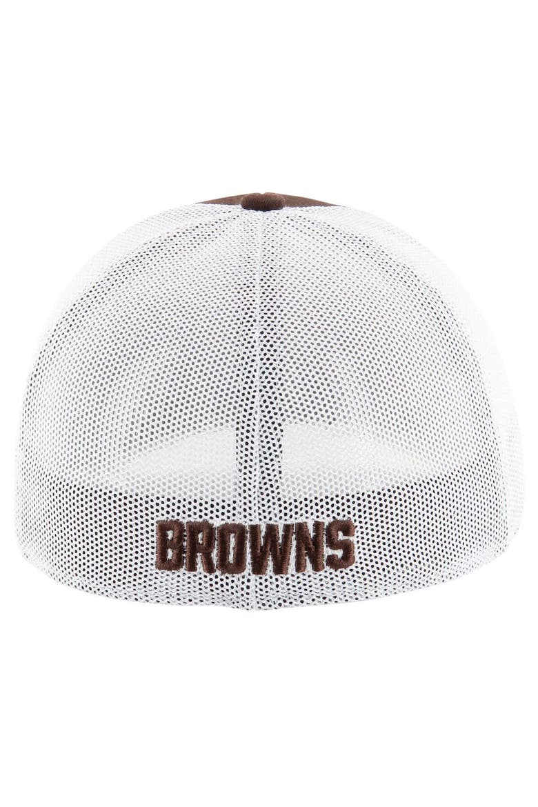 Men's '47 Brown/White Cleveland Browns Thrash Trophy Flex Hat, Alternate, color, Brown
