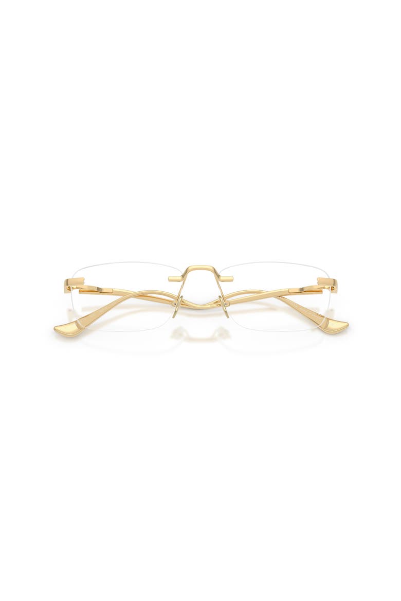 56mm Rectangle optical glasses, Alternate, color, Gold