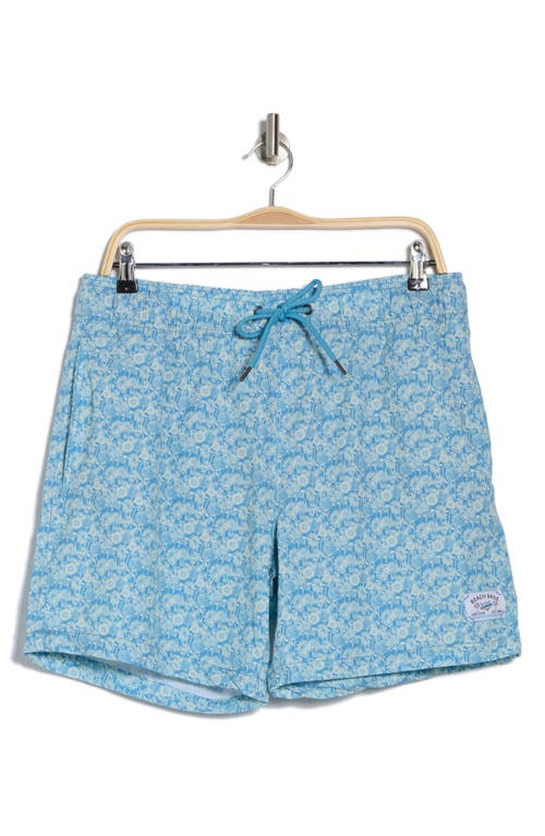 BEACH BROS BEACH BROS SMALL FIELD OF DAISES SWIM TRUNKS