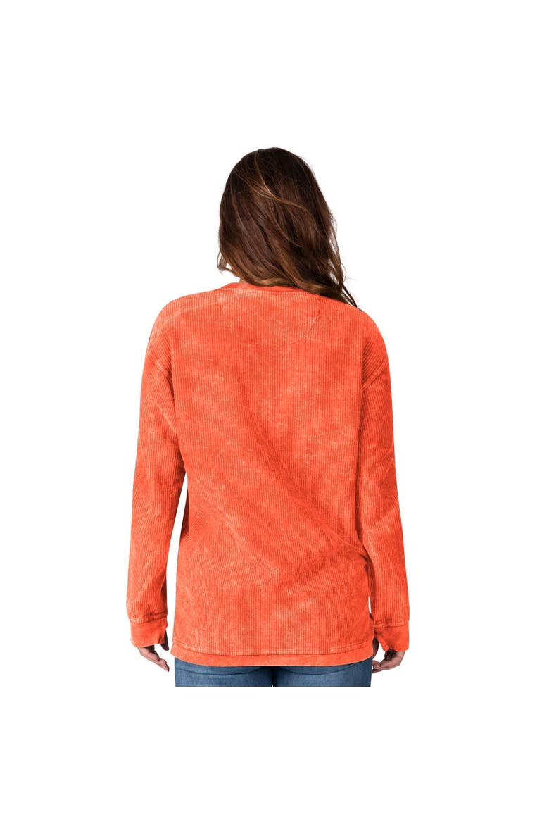 Women's G-III 4Her by Carl Banks Orange Cleveland Browns Comfy Cord Pullover Sweatshirt, Alternate, color, Orange