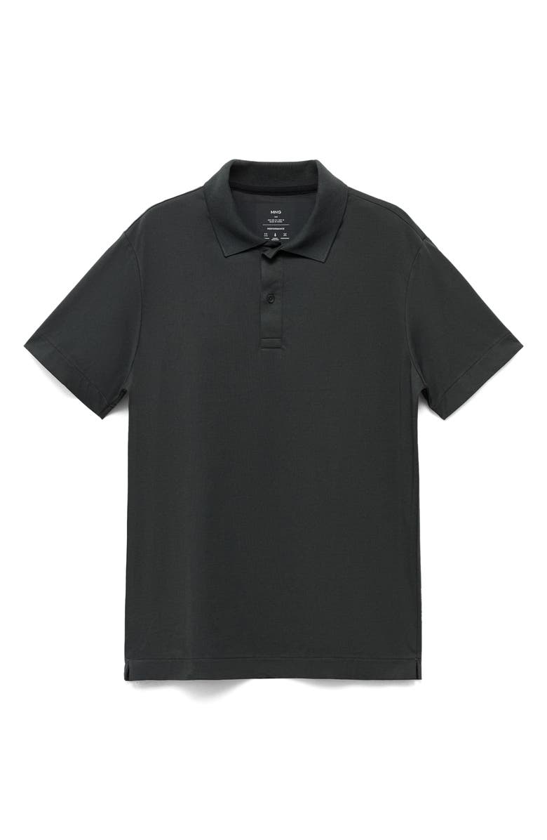 MANGO Slim Fit Thermolite<sup>®</sup> Polo, Alternate, color, Dark Green Grey