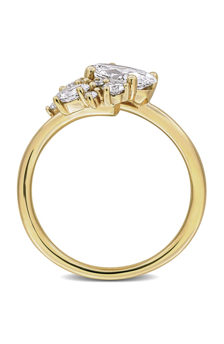 Julianna B. 1-1/3 CTW Lab-Grown Diamond Cluster Ring 14k, Main, color, Yellow Gold
