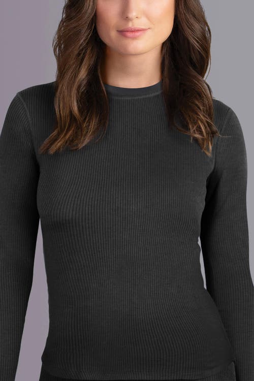 Watson's Women's Therma Rib Long Sleeve Thermal Crew in Black  product