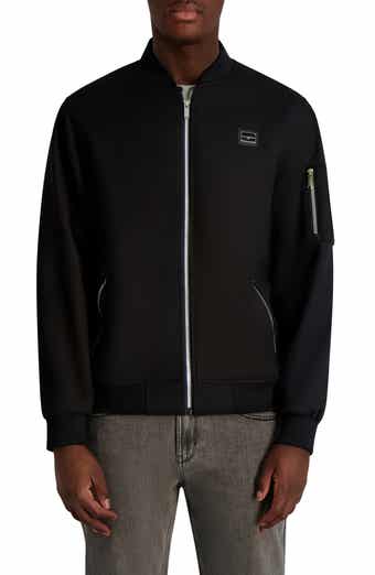 KARL LAGERFELD PARIS Zip Pocket Ripstop Bomber Jacket