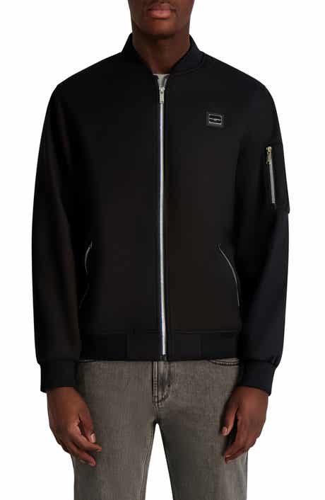 KARL LAGERFELD PARIS Zip Pocket Ripstop Bomber Jacket