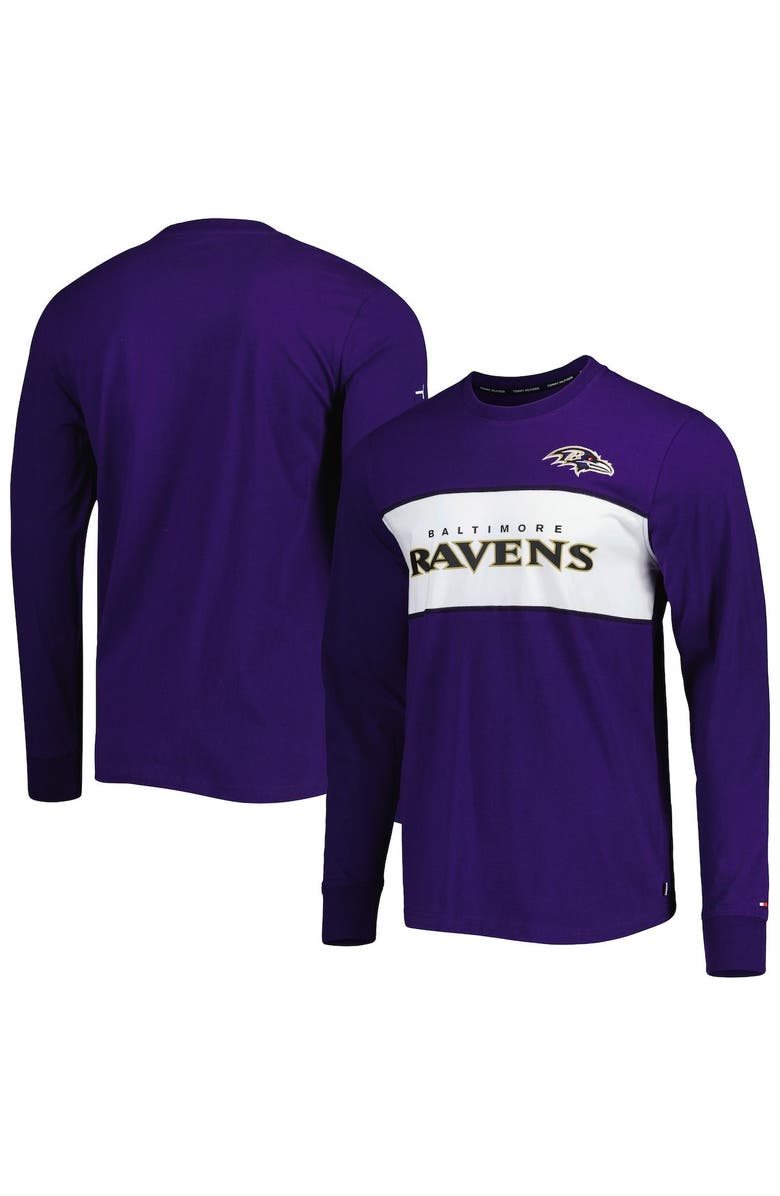 Tommy Hilfiger Men's Tommy Hilfiger Purple Baltimore Ravens Peter Team Long Sleeve T-Shirt, Main, color, 