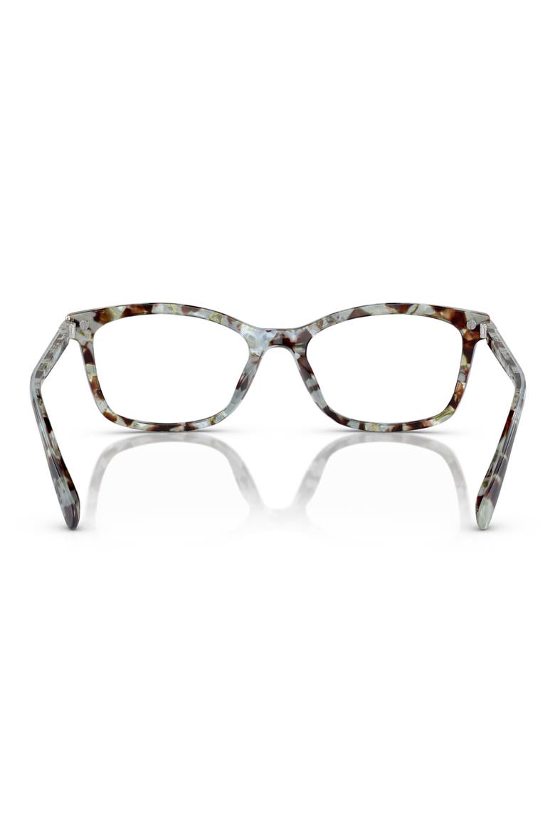 49mm Rectangular Optical Glasses, Alternate, color, SEA GLASS TORTOISE / DEMO
