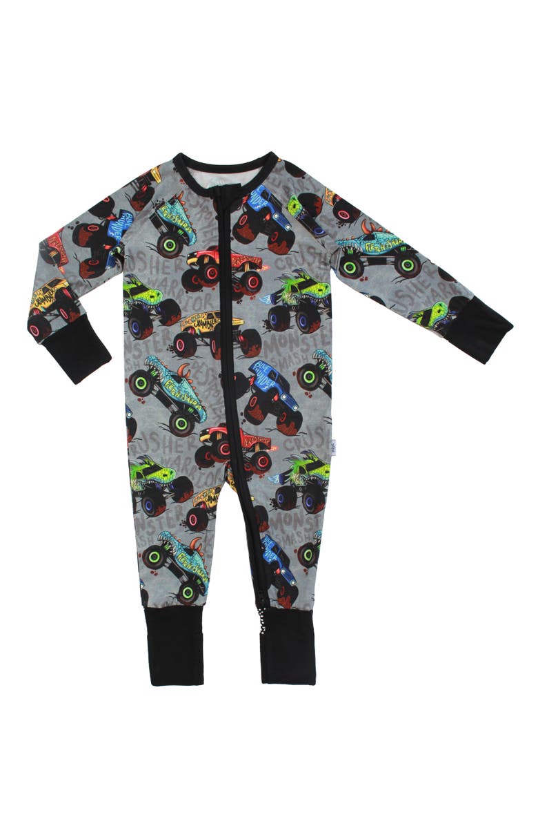 Fletch Monster Jammies Snoozer, Main, color, Gray