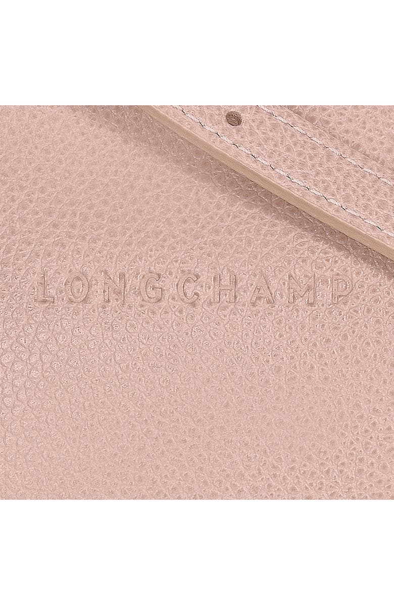 Longchamp Small Le Foulonné Leather Crossbody Bag, Alternate, color, Beige
