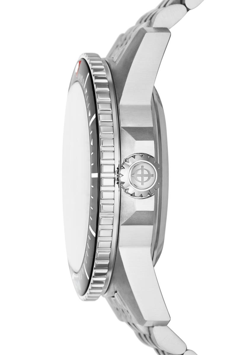 Zodiac Pro-Diver Automatic Stainless Steel Watch, 42mm, Alternate, color, Silver