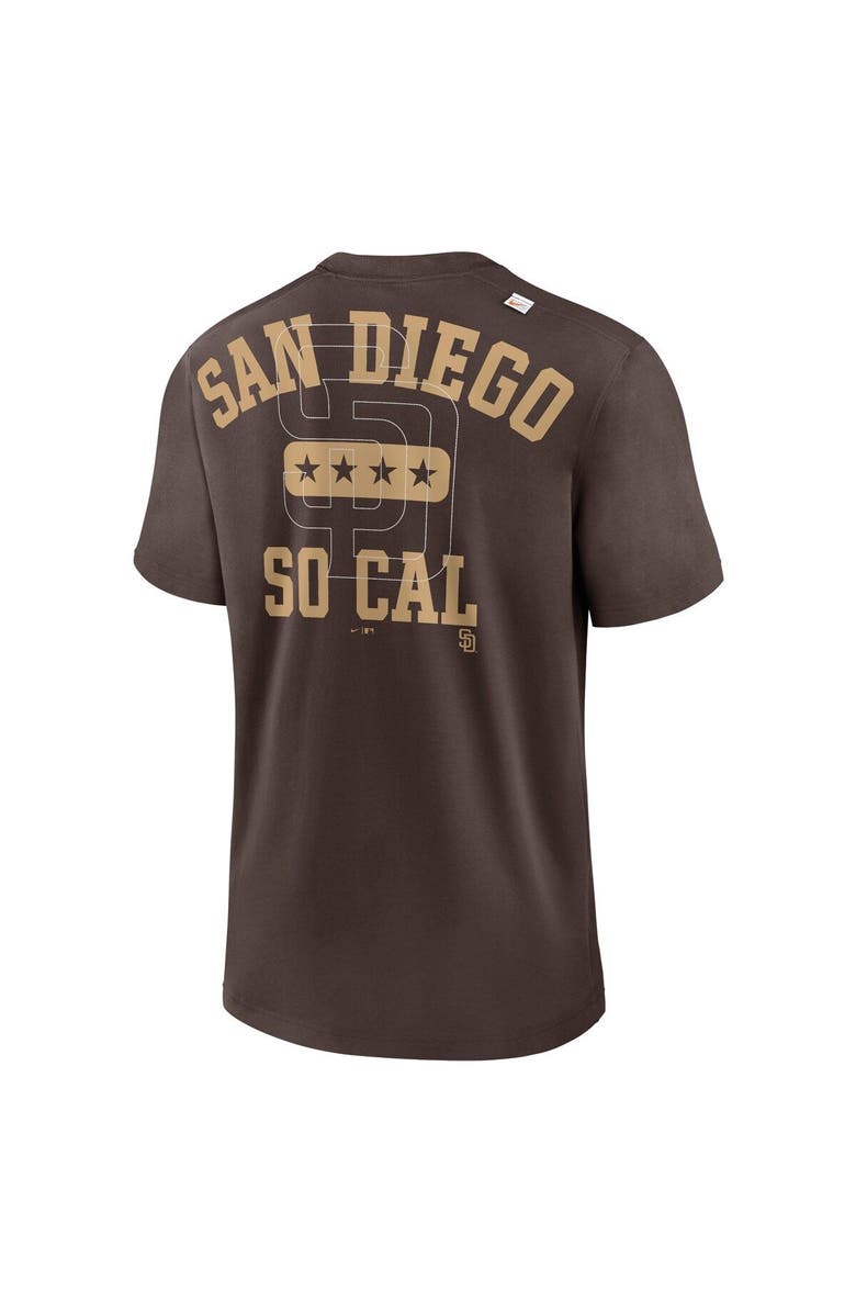 Nike Men's Nike Brown San Diego Padres Statement Game Over T-Shirt, Alternate, color, Brown