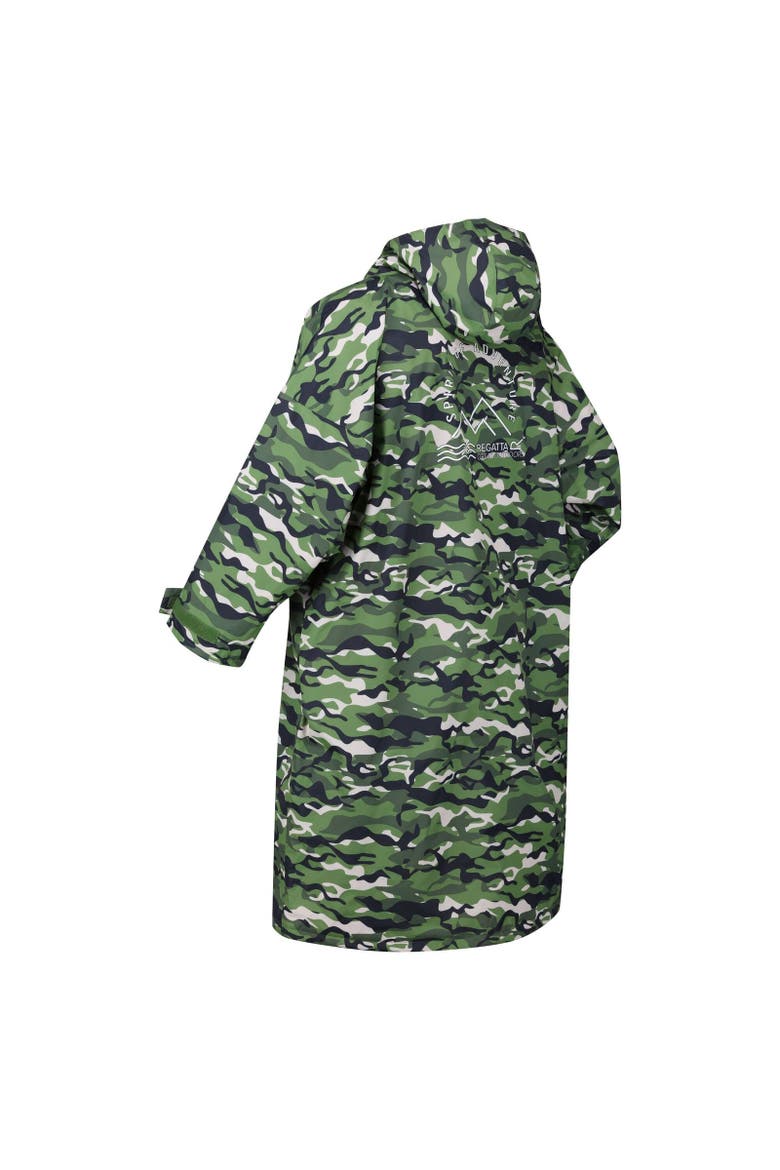 Gender Inclusive Camouflage Oversized Changing Robe, Alternate, color, Cactus Green