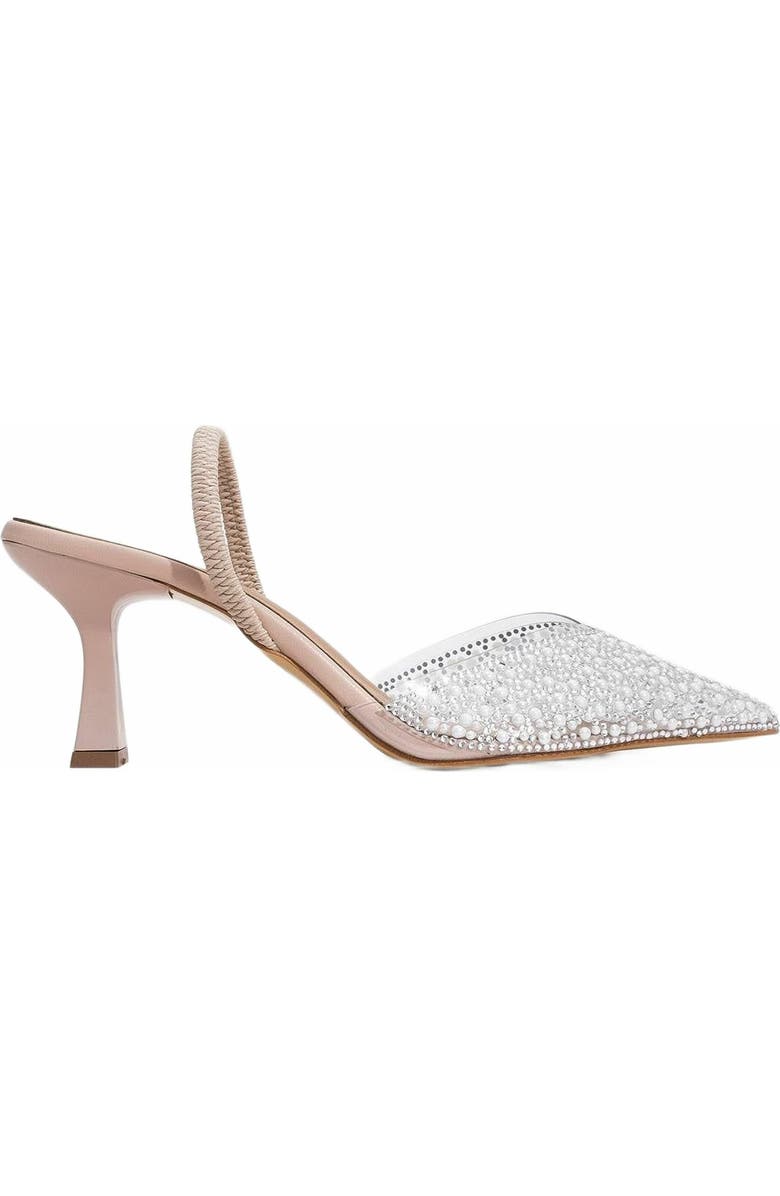 Forever & Always Shoes Whena Embellished Slingback Kitten Heel Pumps, Alternate, color,