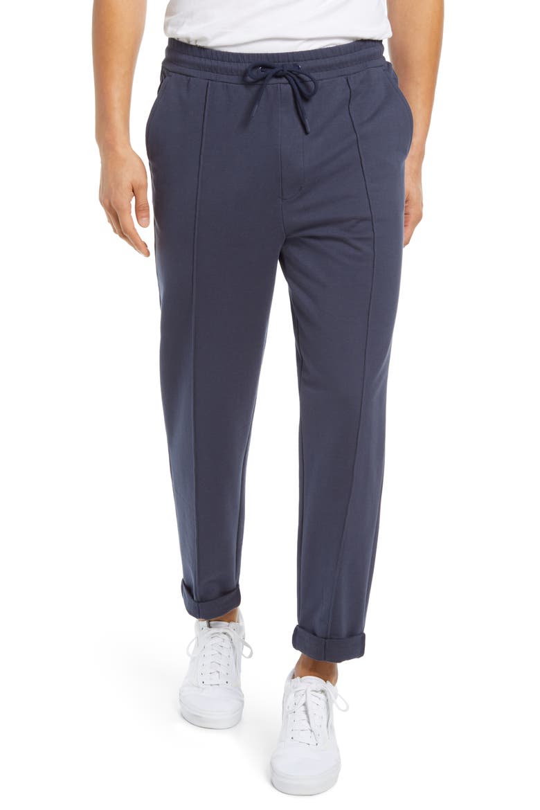 Terry Drawstring Pants, Main, color, BLUE NIGHTS