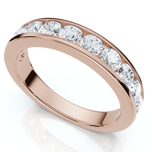 Bliss Diamond 1ct Channel Set Diamond Wedding Ring 14k Gold Or Platinum Lab Grown Ef/vs In Gold