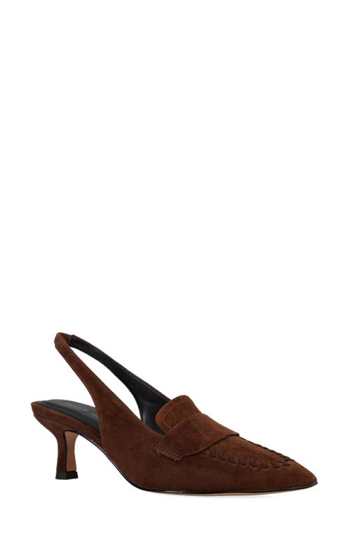 Pelle Moda Keagen Pointed Toe Slingback Pump In Brown