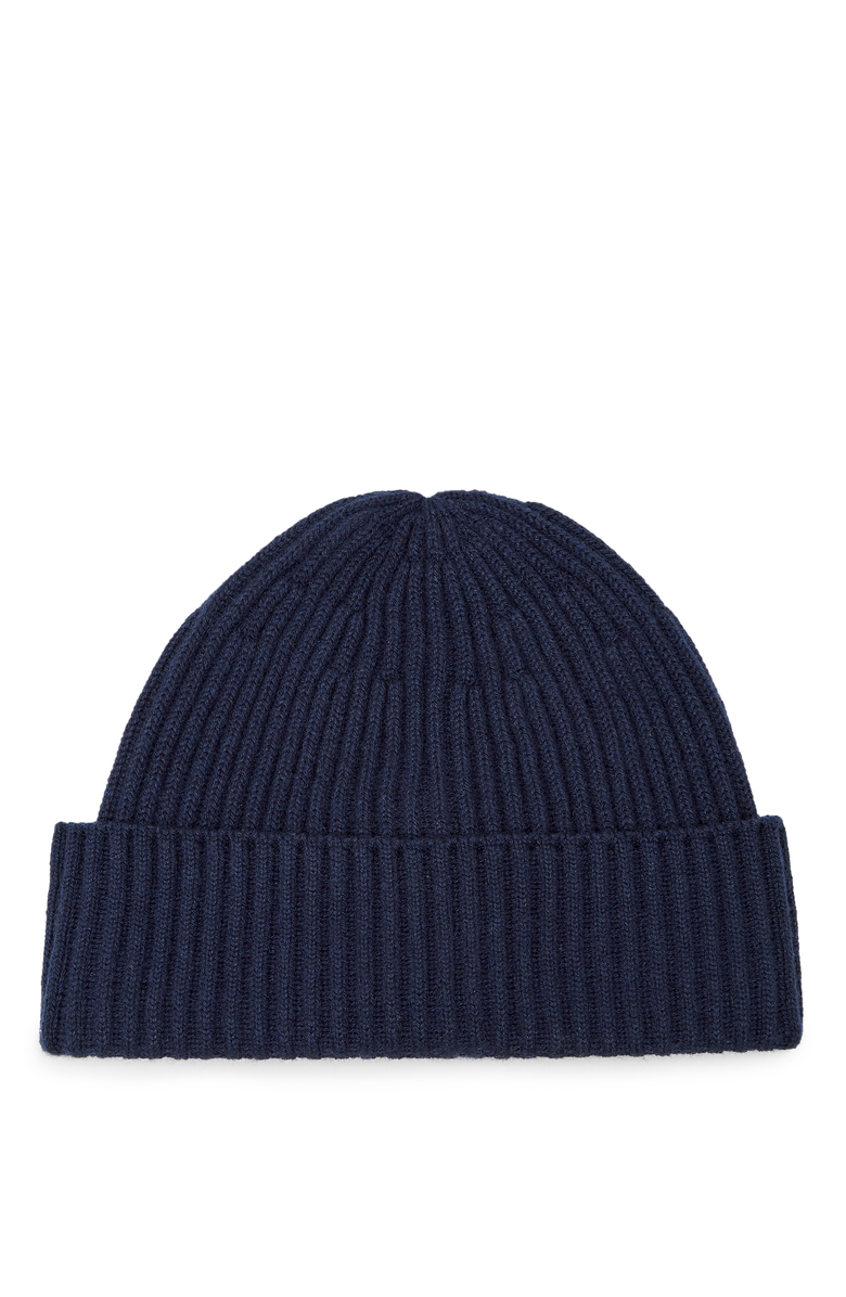 Brunello Cucinelli Cashmere rib knit beanie, Main, color, Marine