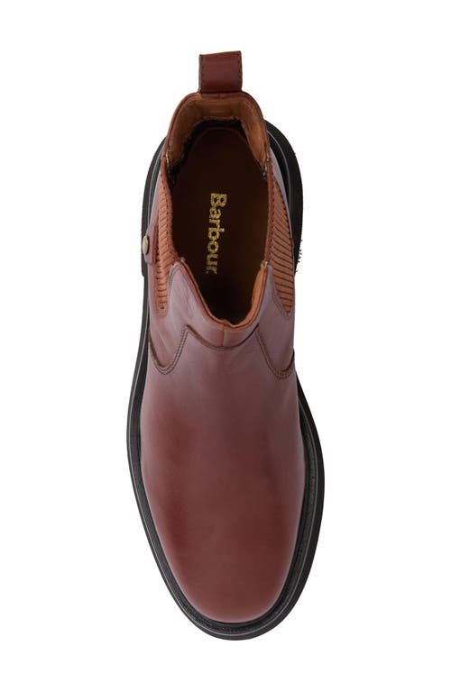 Barbour Delfina Conker Leather Chelsea Boots In Brown
