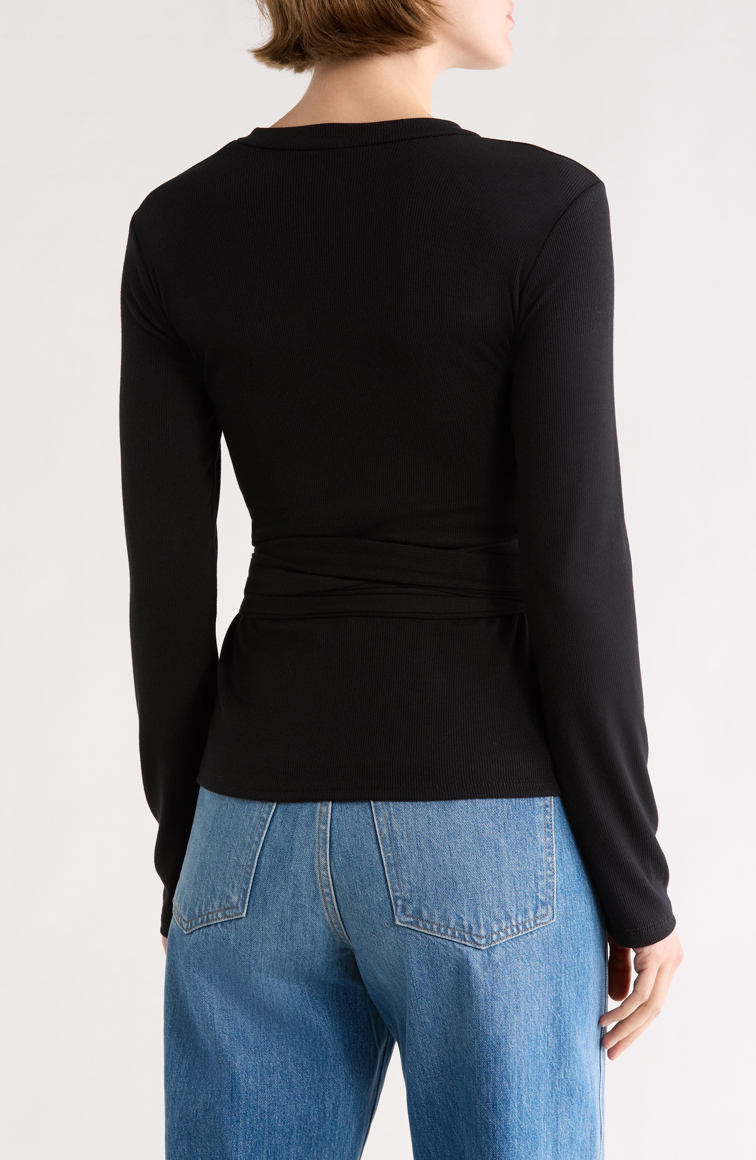 Tie Front Knit Sweater - image 2