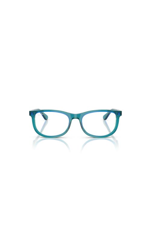 Ray Ban Ray-ban 46mm Rectangle Optical Glasses In Gold
