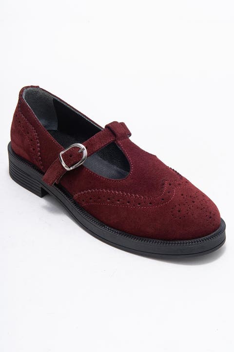 Janney Leather Strap Loafers