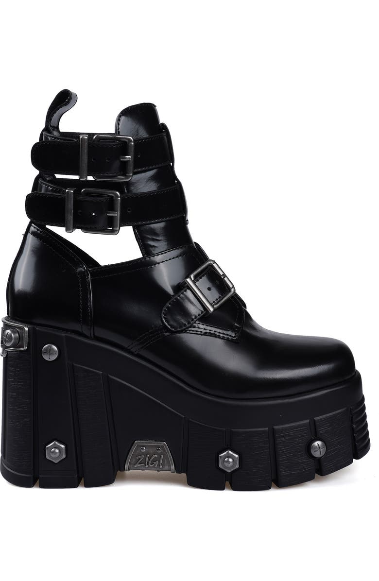 ZIGI Romina Studded Lug Platform Bootie, Alternate, color,