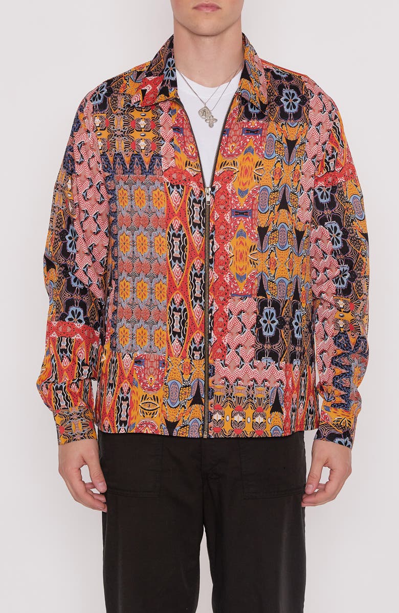 Raga Mixed Print Jacket, Main, color,