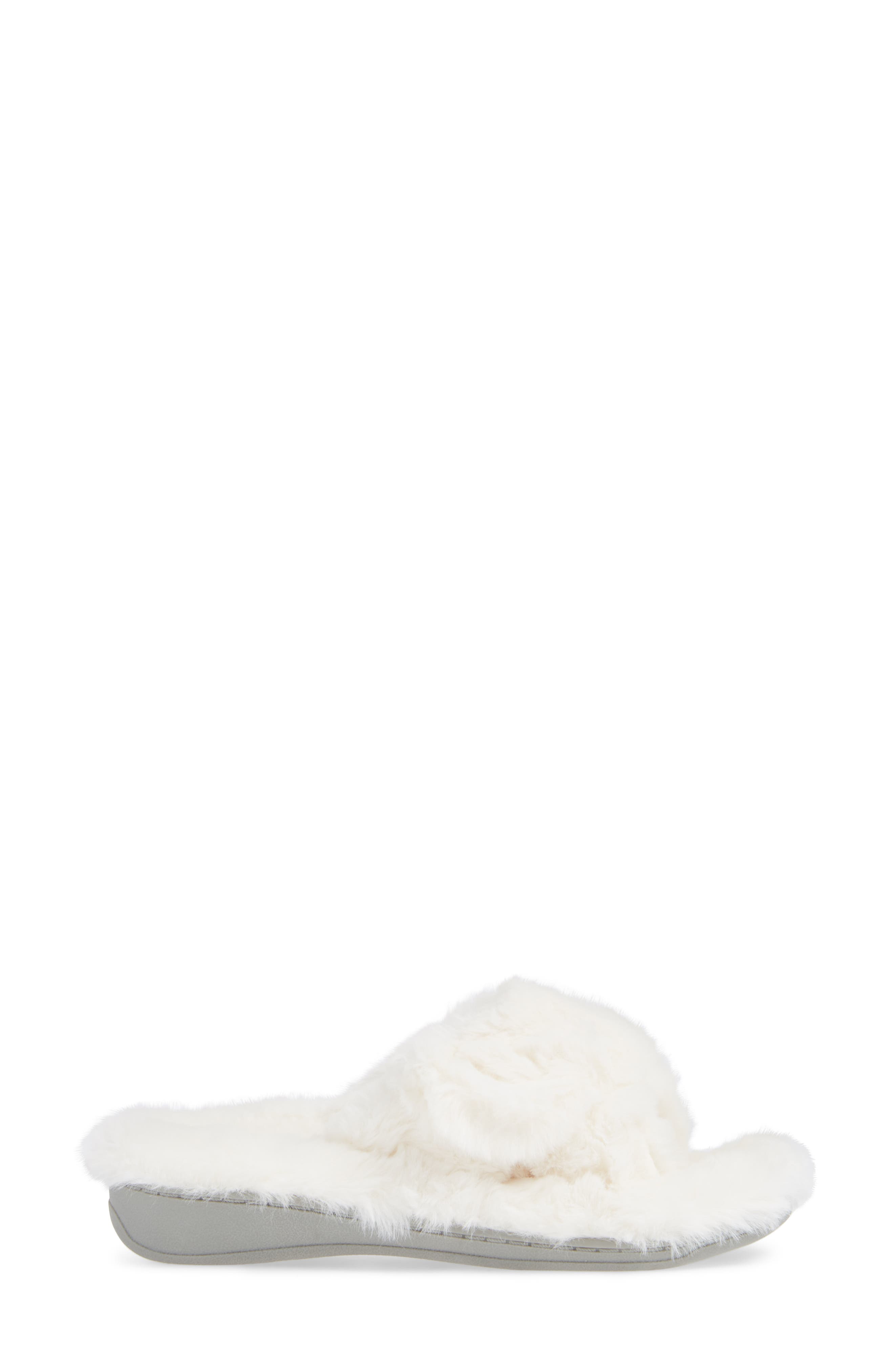 Relax Plush Slipper, Alternate, color, IVORY