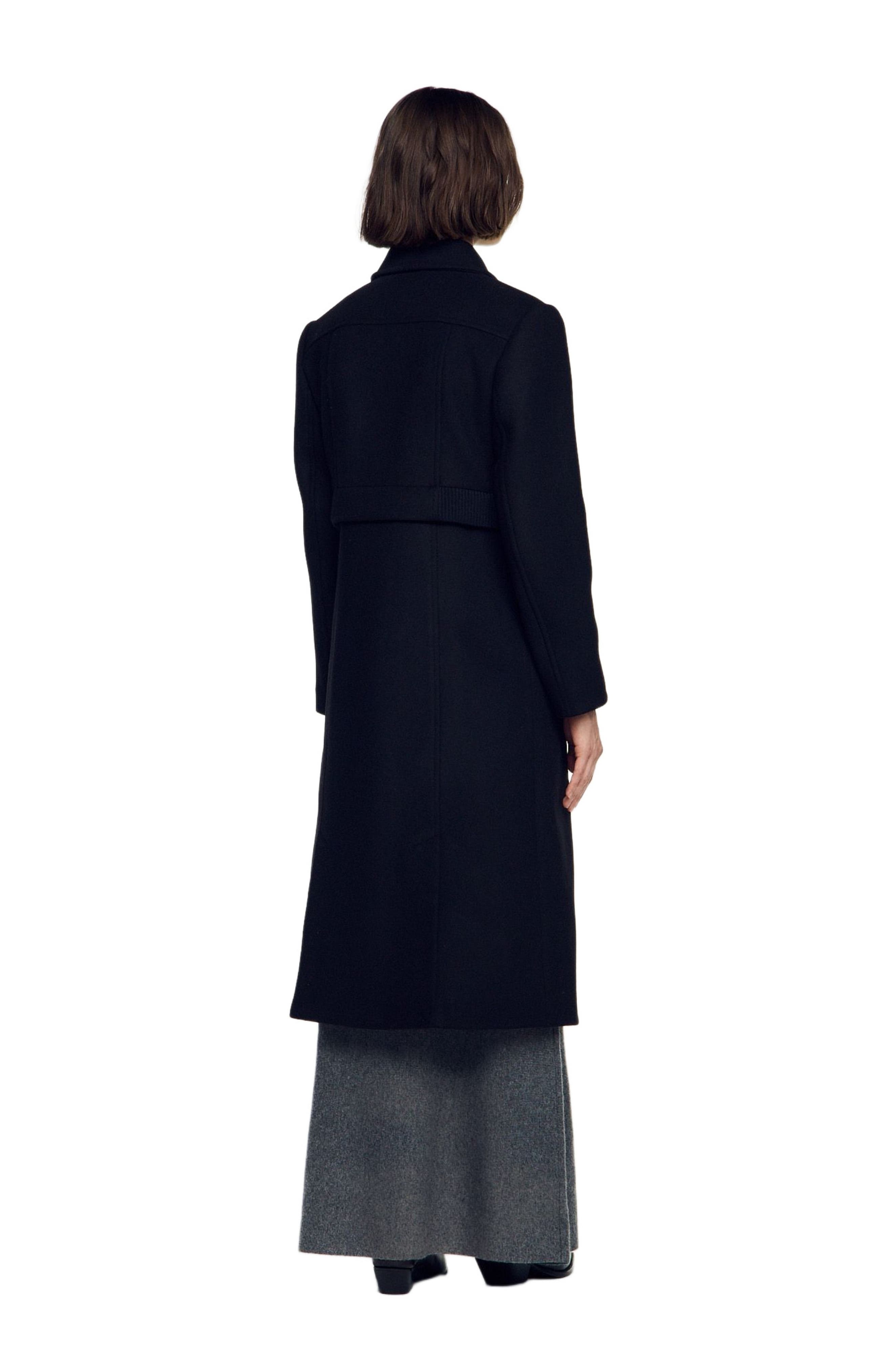 SANDRO 2-in-1 Effect Wool Coat (Women) | Nordstrom