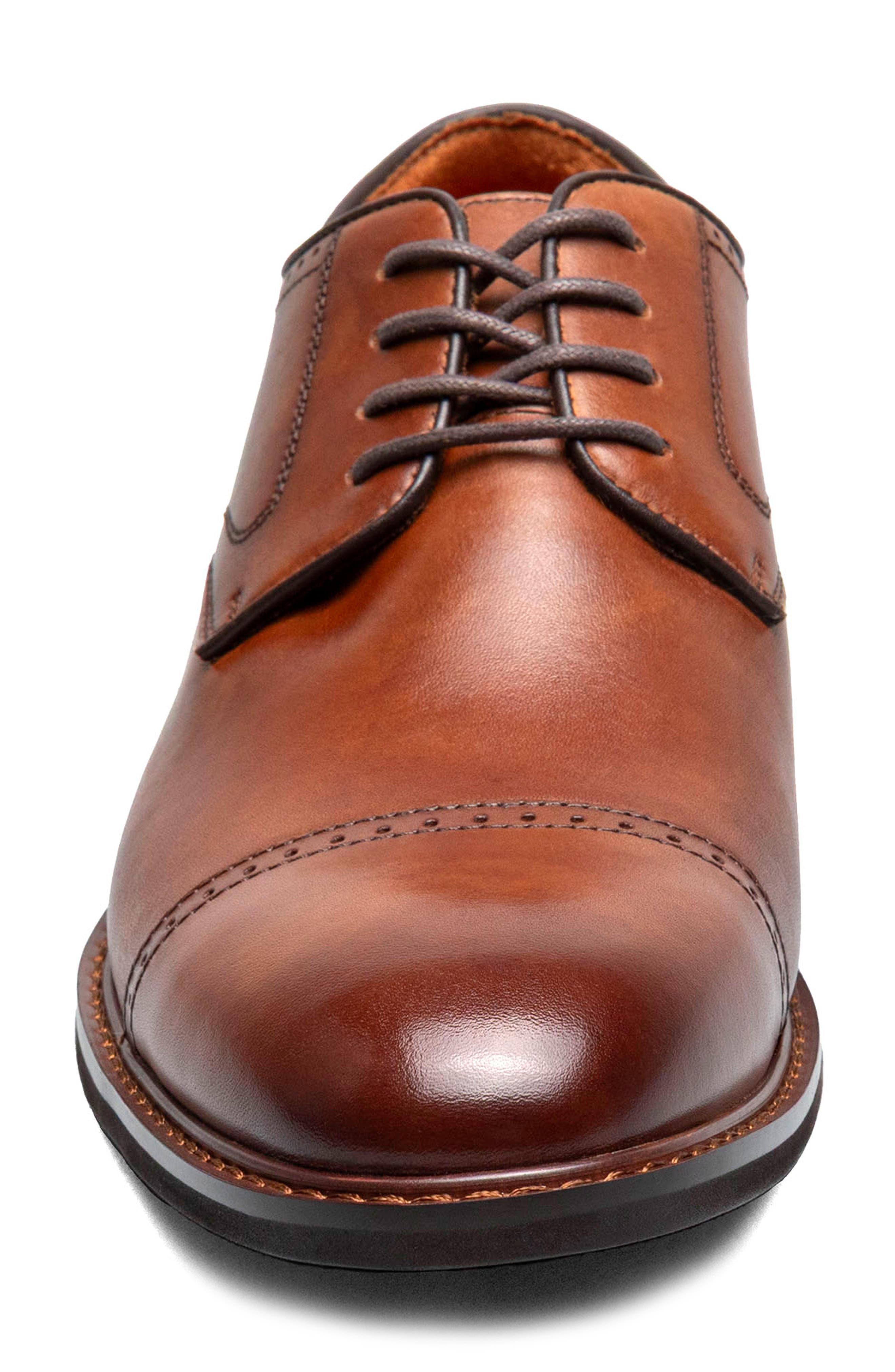 Bailey Cap Toe Derby, Alternate, color, BRANDY