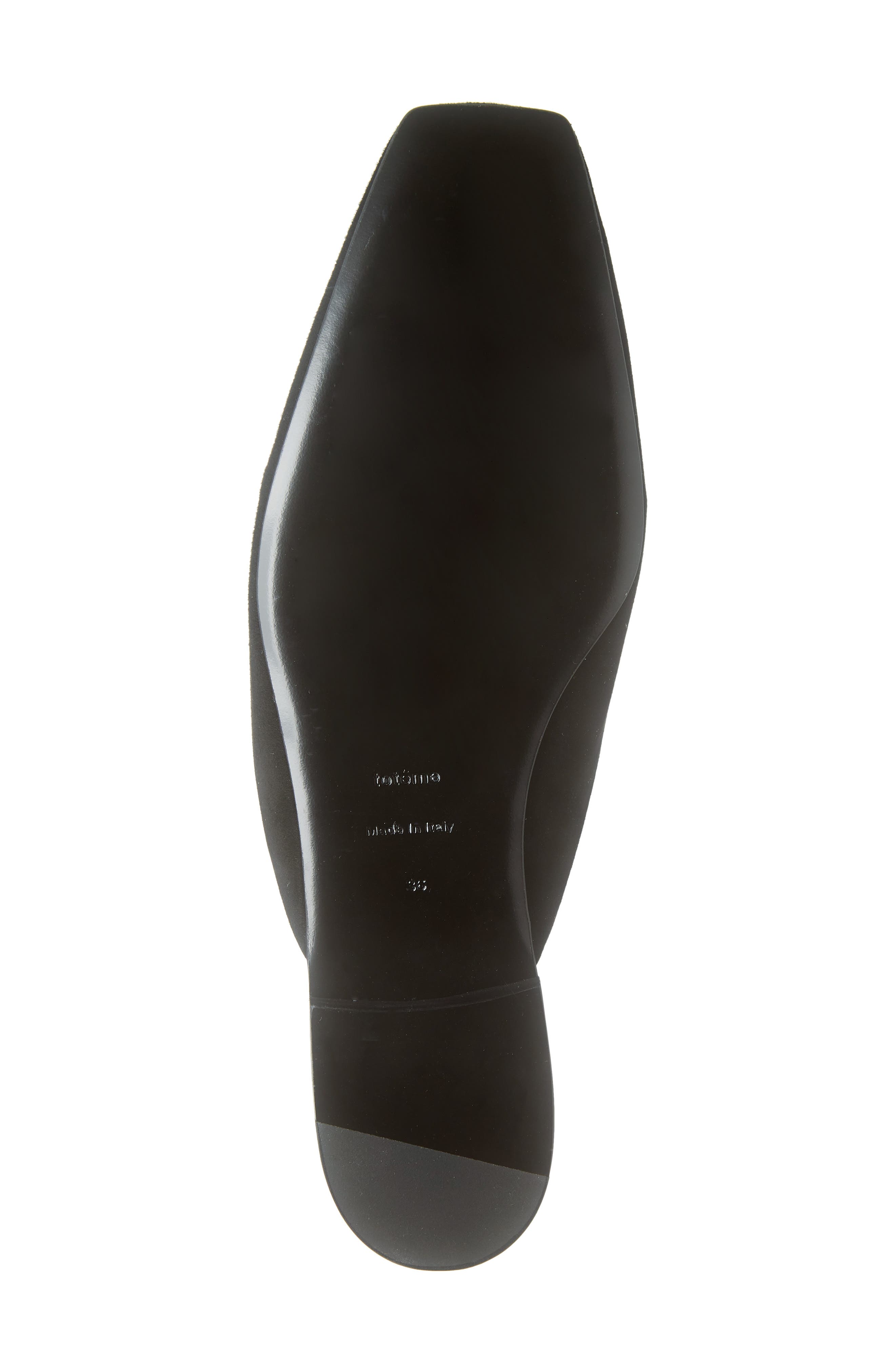 Totême Square Toe Mule, Alternate, color, BLACK