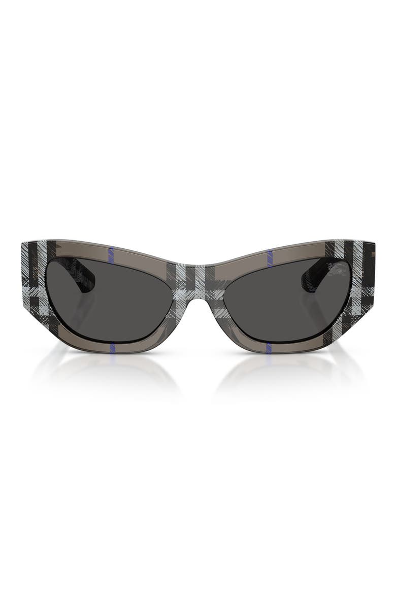 54mm Cat Eye Sunglasses, Main, color, DARK GREY
