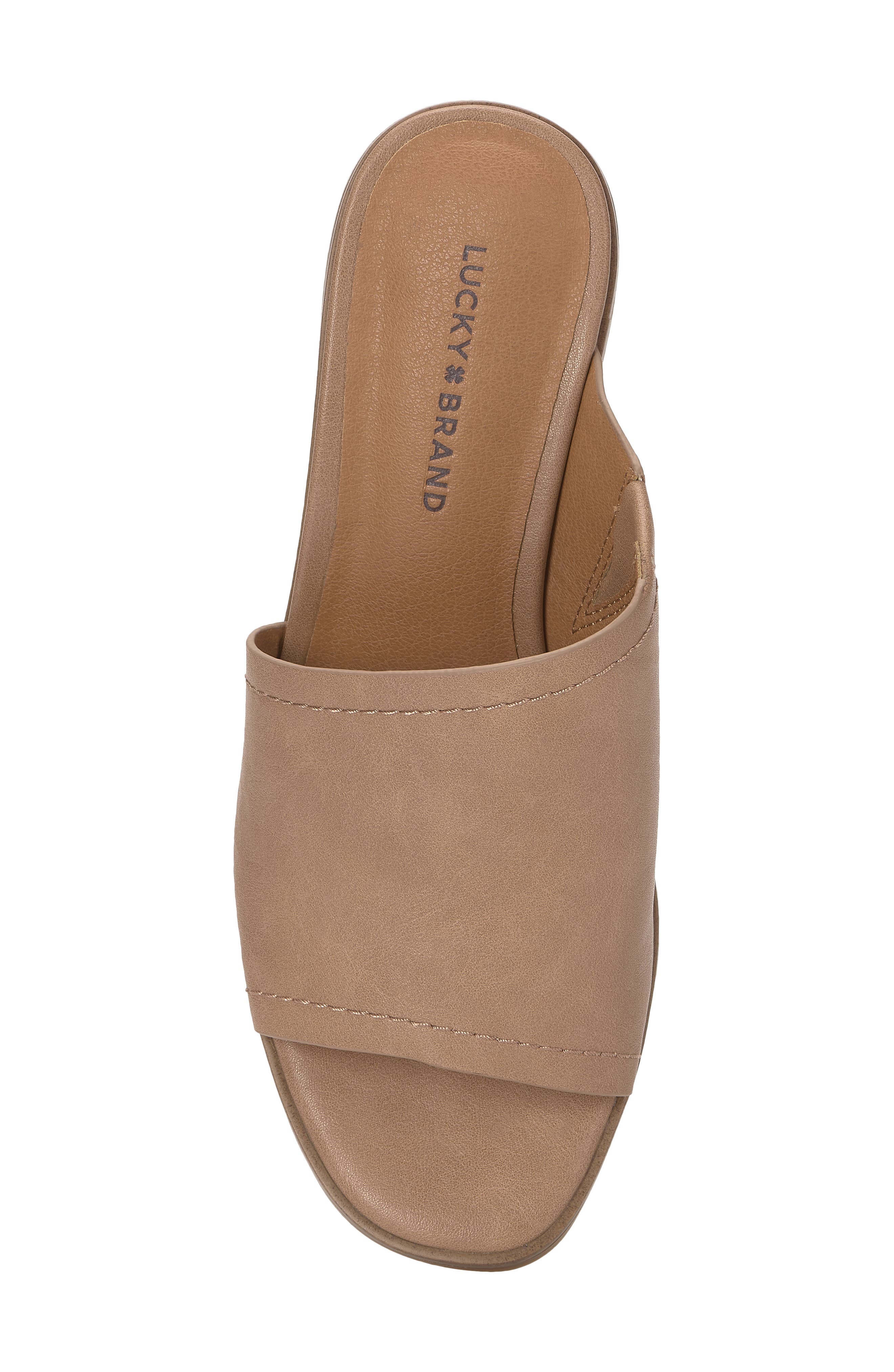 Lerkie Block Heel Sandal, Alternate, color, LATTE