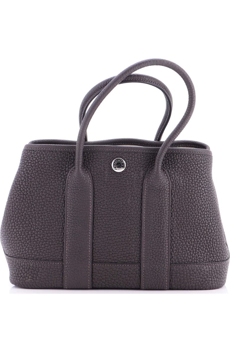 Pre-Owned Hermes Neo Garden Party Tote Leather 23, Alternate, color, Ebene
