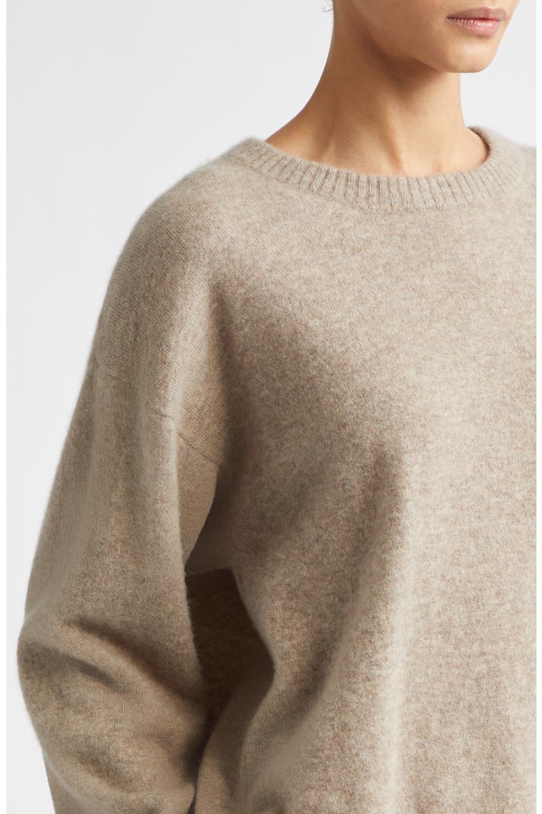 Boyce Brushed Cashmere & Silk Crewneck Sweater, Alternate, color, CLOUD STONE