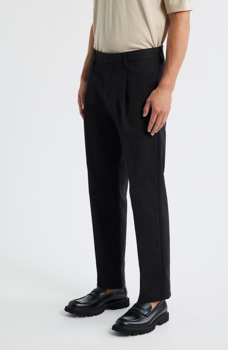 Open Edit Straight Leg Pants, Alternate, color, Black Caviar