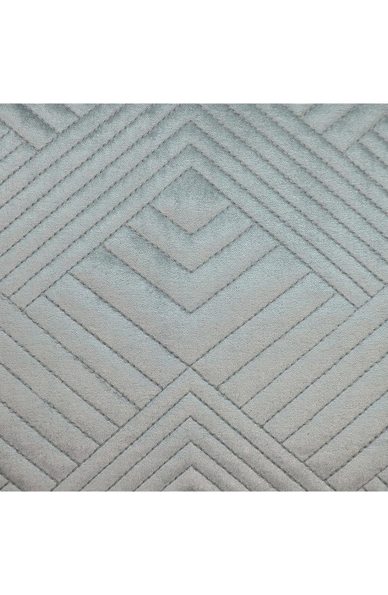 PARKLAND COLLECTION Gaia Topstitched Throw Pillow, Alternate, color, Grey