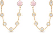Ettika Double Piercing Drop Earrings