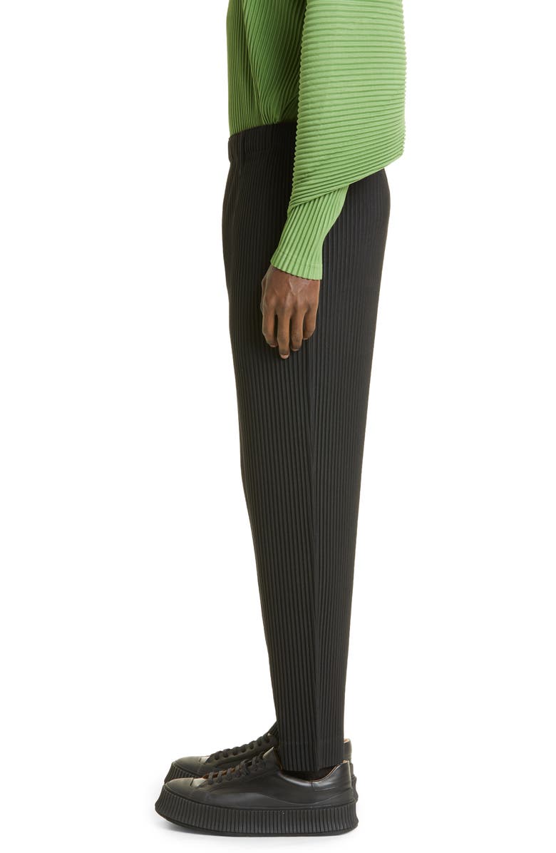 Homme Plissé Issey Miyake Basics Pleated Straight Leg Pants, Alternate, color, 