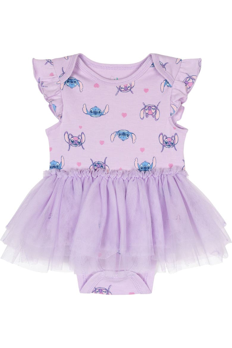 Lilo & Stitch Tutu Bodysuit, Main, color, Stitch Angel Purple