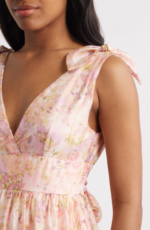 Lulus Stella Floral Organza Midi Dress