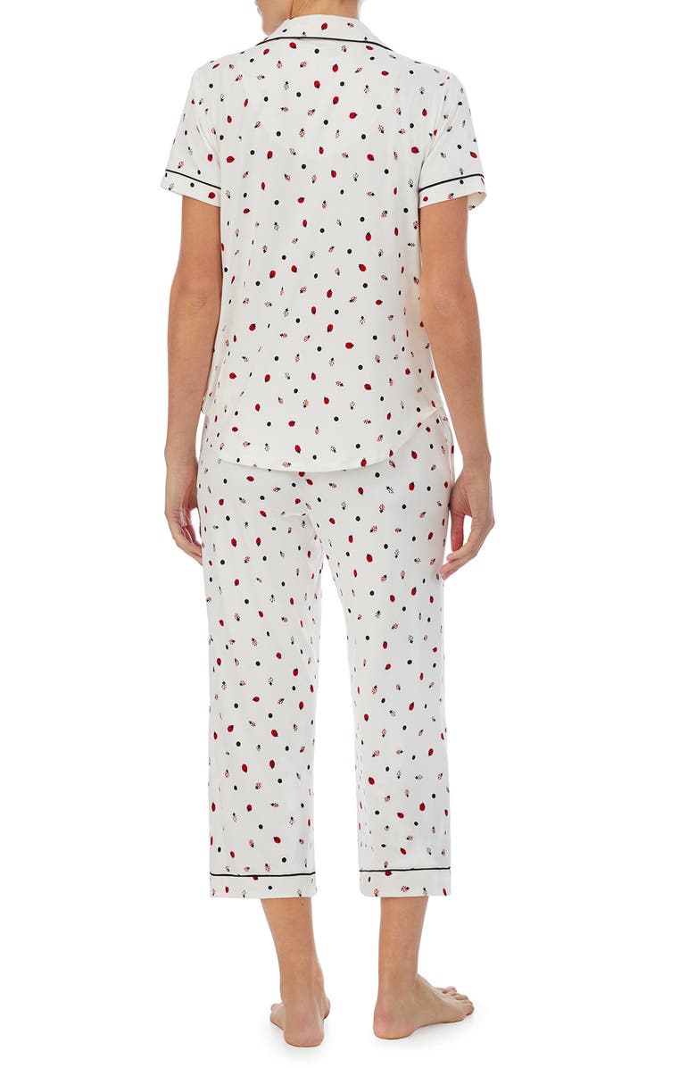 Kate Spade New York print crop pajamas, Alternate, color,