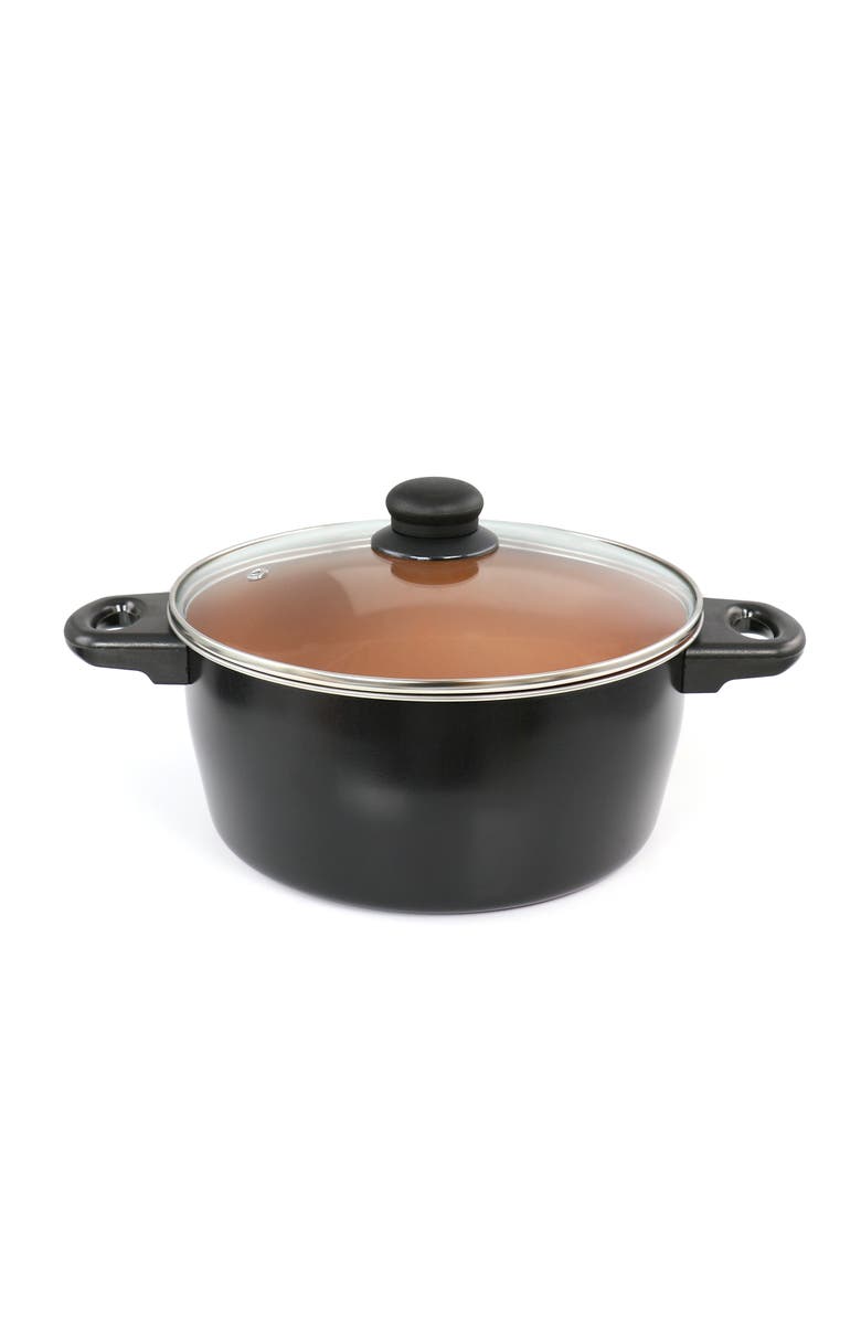 Gibson Home Armada 7 Piece Carbon Steel Nonstick Cookware Set, Alternate, color, Black