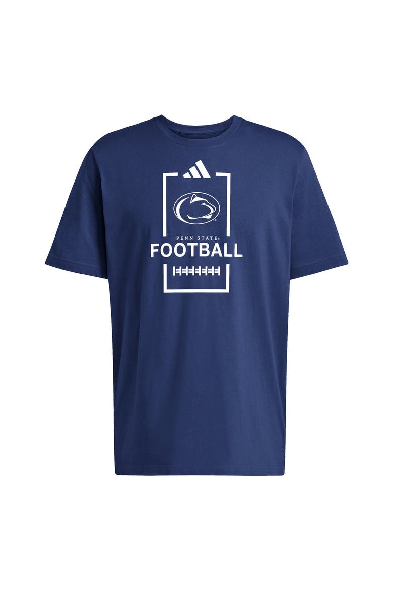 Men's adidas Navy Penn State Nittany Lions Football Cotton T-Shirt, Alternate, color, Navy