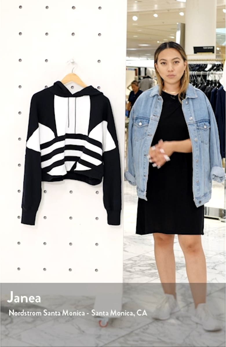 Big Trefoil Crop Hoodie, sales video thumbnail