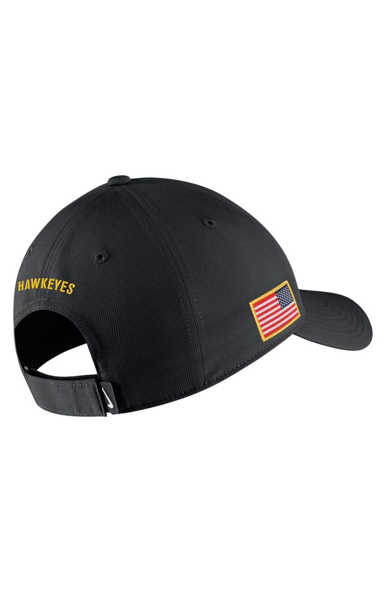 Nike Men's Nike Black Iowa Hawkeyes Military Pack Camo Legacy91 Adjustable Hat, Alternate, color, Black