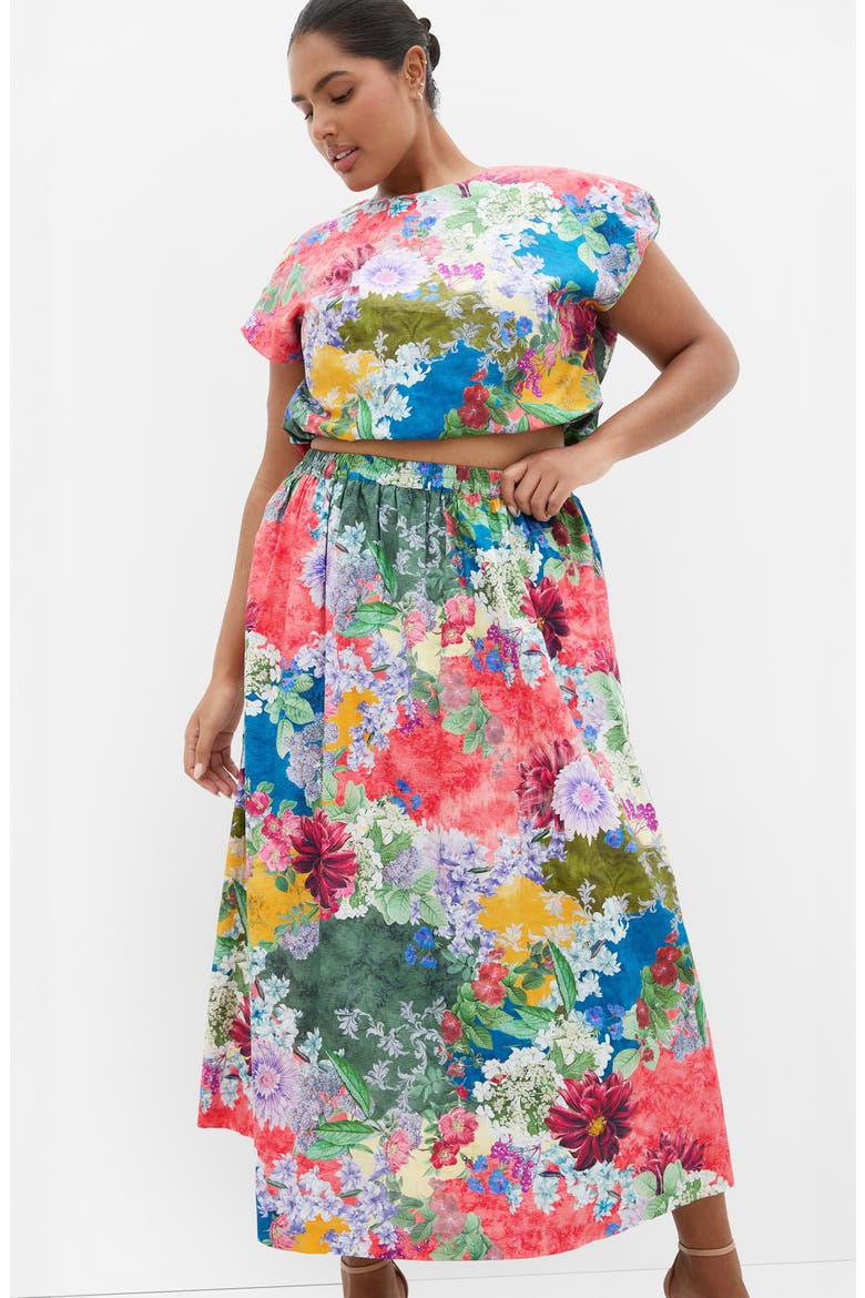 Sarina Print Maxi Skirt, Alternate, color, FOOLS FLORAL