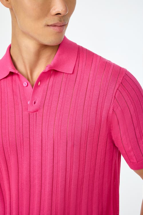 Mr Turk Kensington Short Sleeve Knit Polo In Multi