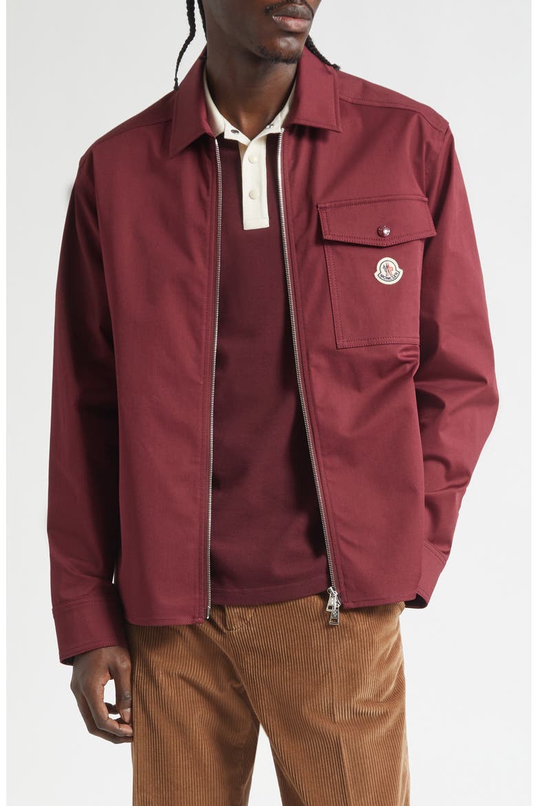 Stretch Cotton Zip Shirt, Main, color, PORT ROYALE